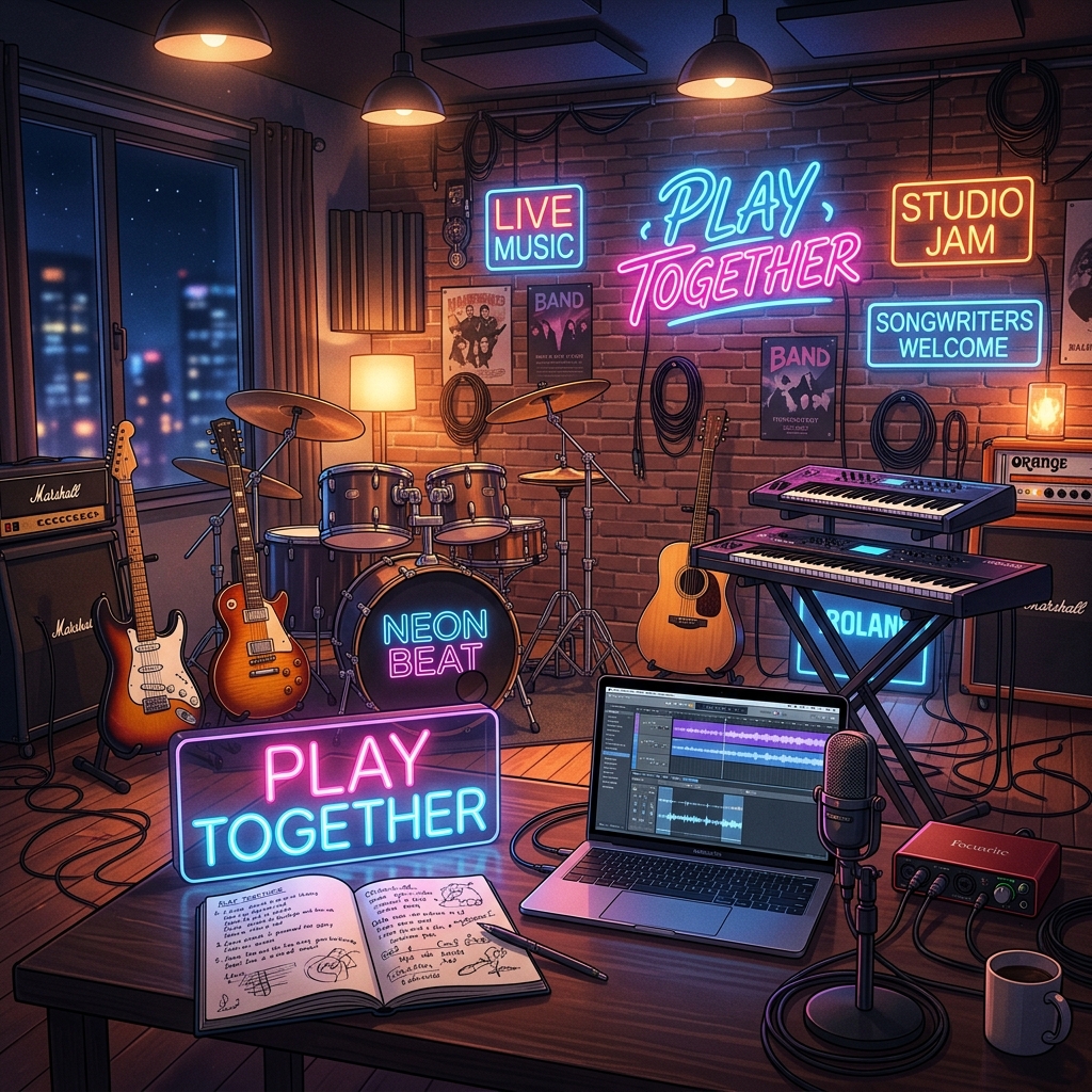 Band Studio Illustration